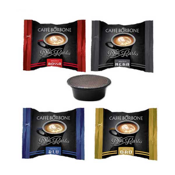 100 Capsule Caffè Borbone miscela Oro Compatibili Lavazza A Modo Mio -  Cialde Don Carlo